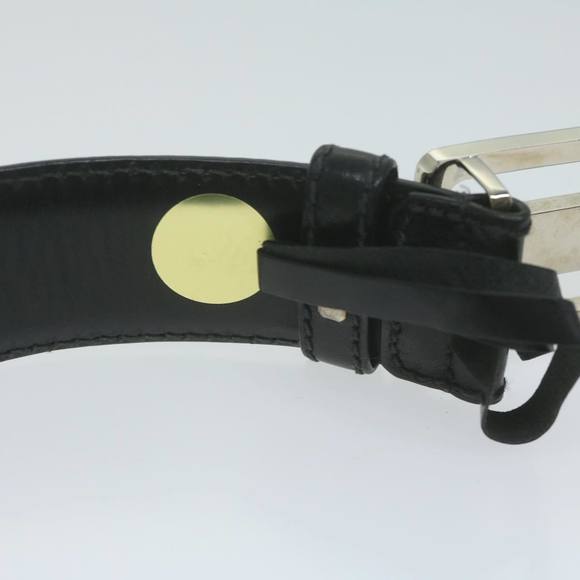 GUCCI Belt Leather 33.5""-35.4"" Black Auth ti1522 - Picture 6 of 10